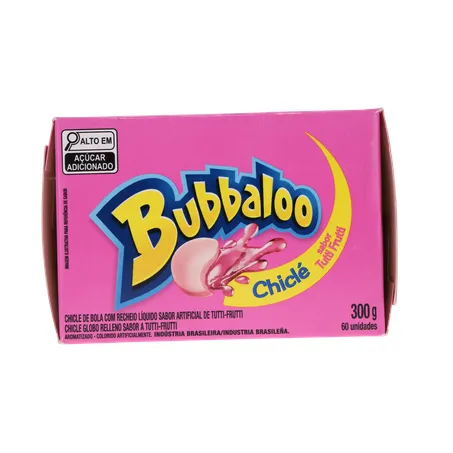 Chicle Bubbaloo Tutti Frutti 60 Unidades 5g 360-0