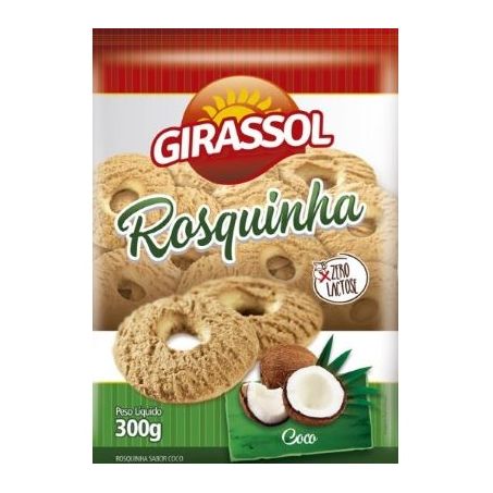 Biscoito rosquinha girassol coco 250g