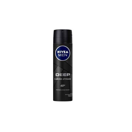 Antitranspirante Aerossol Nivea Men Carvão Ativado Frasco Spray 150ml