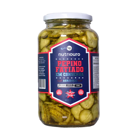 PEPINO CONS FAT AGRIDOCE NUTRIOURO 440GR