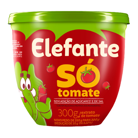 Extrato tomate elefante 300g só tomate