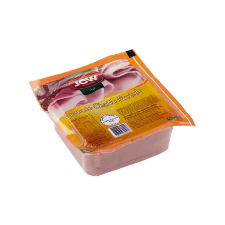 Presunto jcw cozido fatiado pacote 500g