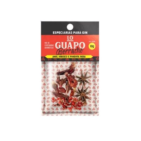 LO GUAPO BORRACHO ANIS HIBISCO PIMENTA ROSA 10G