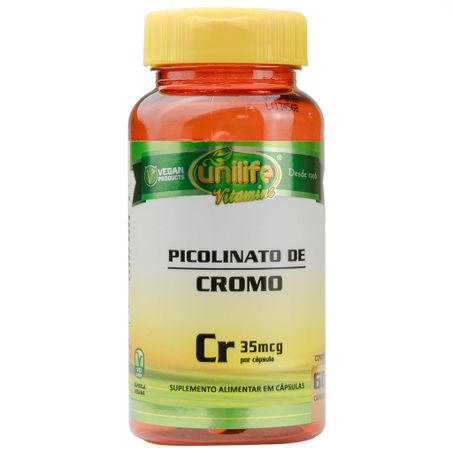 PICOLINATO DE CROMO 500MG 60CAPS UNILIFE