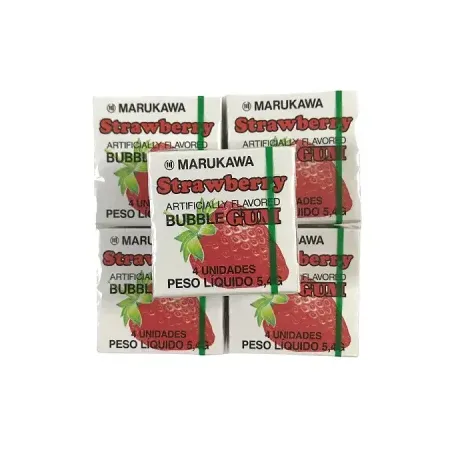 CHICLETE STRAWBERRY BUBBLE GUM 5,4G
