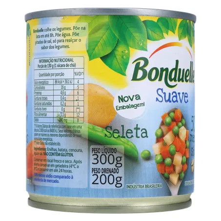 Seleta bonduelle suave lt 200g 360-12