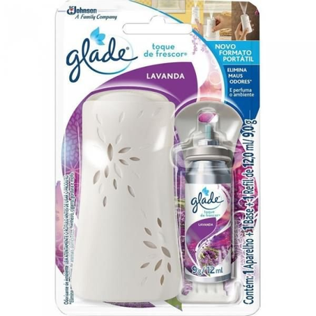 Odorizador Glade Toque de Frescor Lavanda Aparelho + Refil 12ML