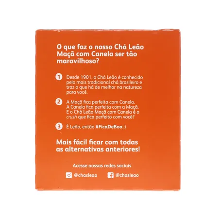 Chá Leão Maça e Canela C/10 Sachês 360-27