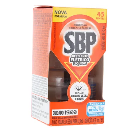Inseticida Elétrico 45 Noite Sbp Mult Rf 35ml 360-34