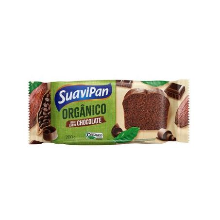 BOLO SUAVIPAN 200G SABOR CHOCOLATE ORGÂNICO