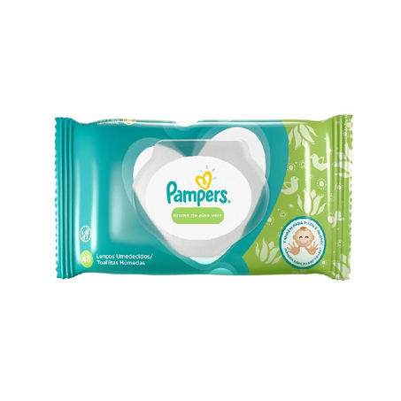 Lenço Pampers Aloe Vera com 48