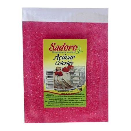 Acucar sadoro 75g colorido