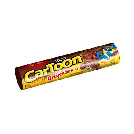 Biscoito Recheado Zoo Cartoon Brigadeiro Pacote 85gr