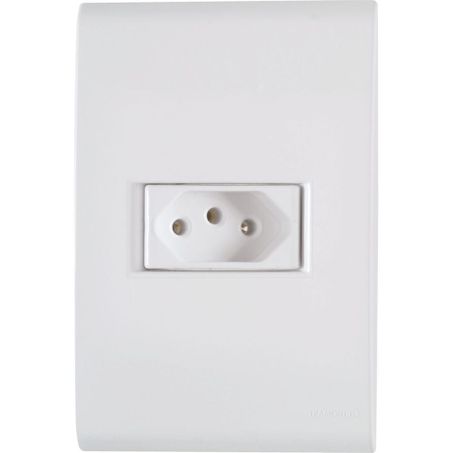 FERRAGEM TRAMONTINA CONJUNTO 1 TOMADA LIZ 2P+T 10A/250V 