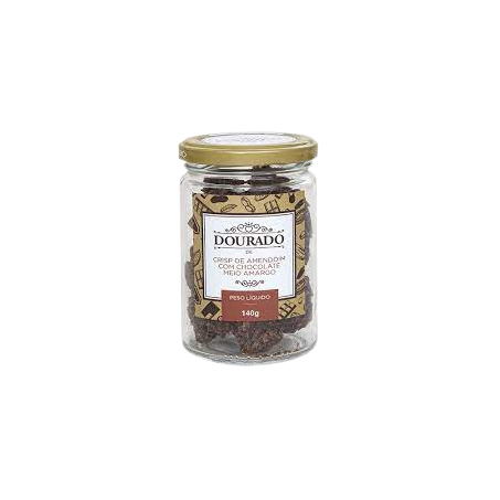 CRISP DE AMENDOIM DOURADO 140G C/ CHOCOLATE MEIO AMARGO