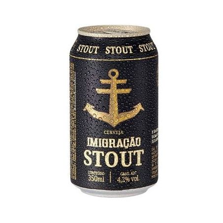 CERVEJA IMIGRAÇÃO STOUT LATA 350ML