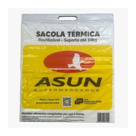 Sacola térmica Asun reutilizavel 10kg