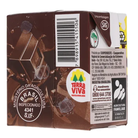 Bebida lactea terrinha uht sabor chocolate 150ml 360-22