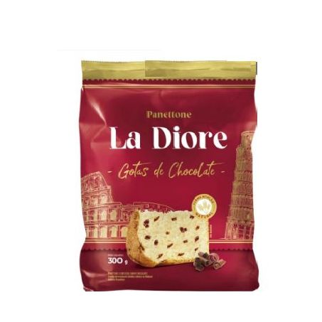 Panettone la diore gotas de chocolate 300g