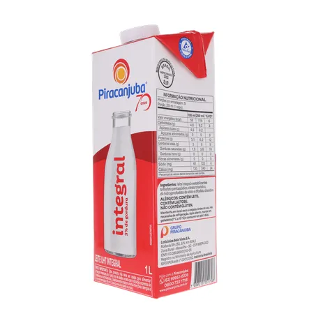 LEITE LONGA VIDA PIRACANJUBA INTEGRAL 1L 360-5