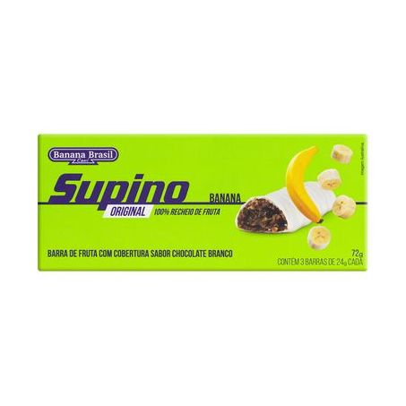 Barrinha Supino 72g Original C/3 Banana/Chocolate Branco