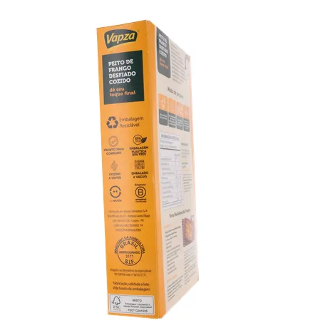 Peito de Frango Vapza Desfiado E Cozido Caixa 400G 360-11