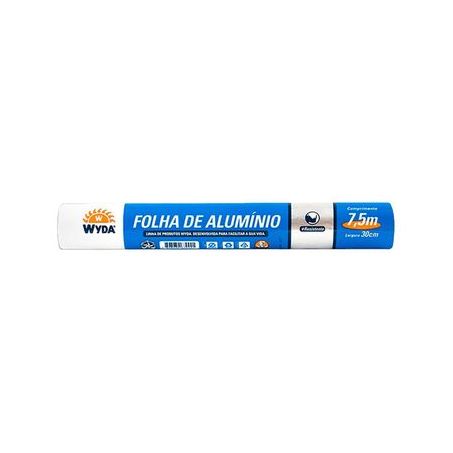 FOLHA DE ALUMINIO WYDA 7,5X30