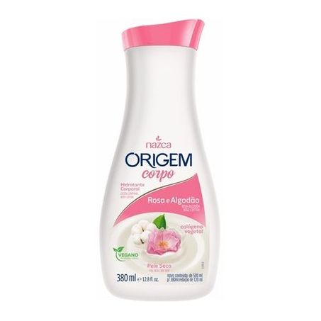HIDRATANTE CORPORAL ORIGEM ROSA E ALGODAO 380 ML