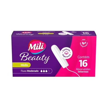 ABSORVENTE INTERNO MILI C/16 MÉDIO