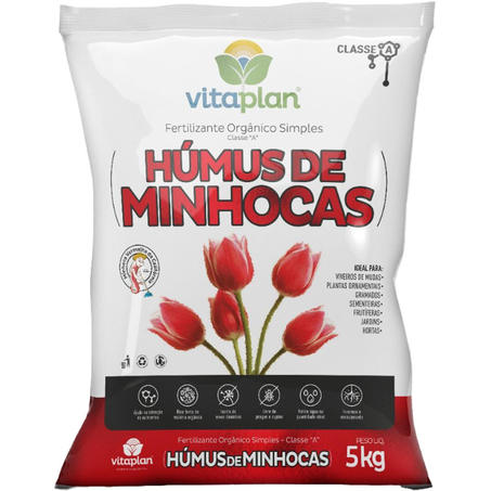 Húmus de Minhoca Vitaplan 5kg