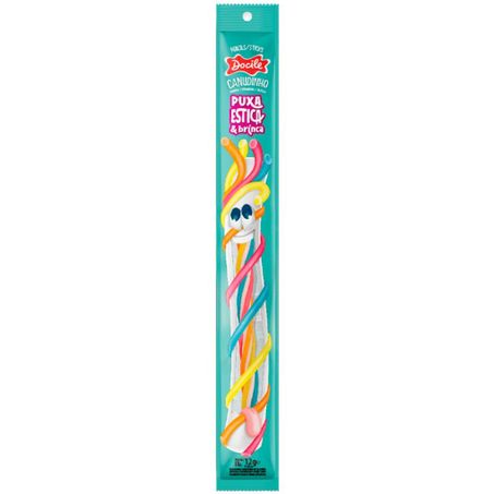 Bala canudinho docile 12g puxa estica