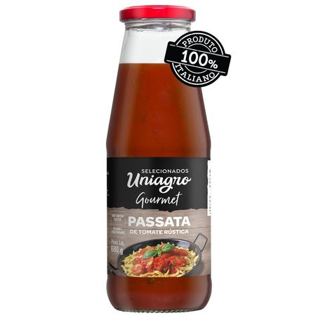 Passata de tomate uniagro 680g rústica