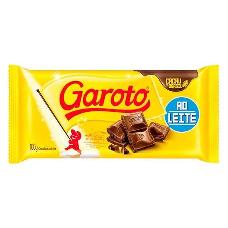 CHOCOLATE GAROTO AO LEITE 80 G                    