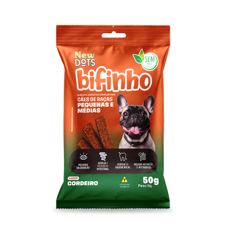 Bifinho caes rac peq cordeiro new dots 50g