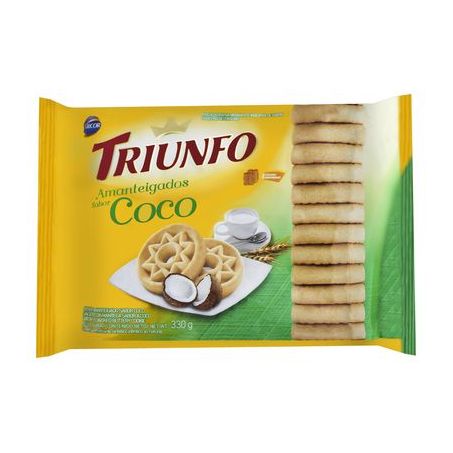 Biscoito amanteigado coco triunfo 248g