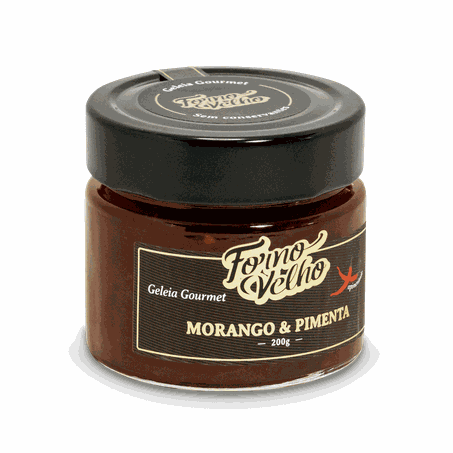 Geleia forno velho morango c/pimenta 200g