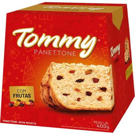 Panettone tommy 400g frutas