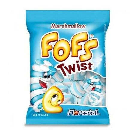 Marshmallow Florestal Azul e Branco 220g