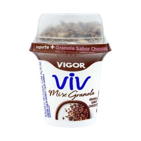 IOGURTE VIGOR MIX GRANOLA C/CHOCOLATE 165G