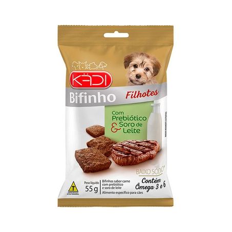 SNACK KADI-BIFINHO CARNE P/FILHOTE 55G