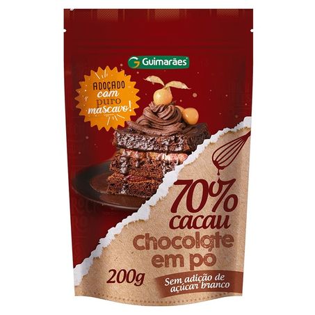 CACAU GUIMARAES ACUC MAS 70% CACAU 200G