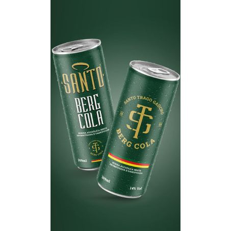 Bebida mista berg cola santo trago lt 269ml