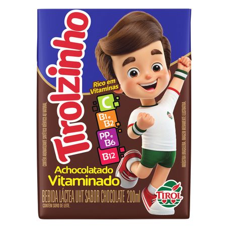 BEBIDA LÁCTEA UHT CHOCOLATE TIROL TIROLZINHO