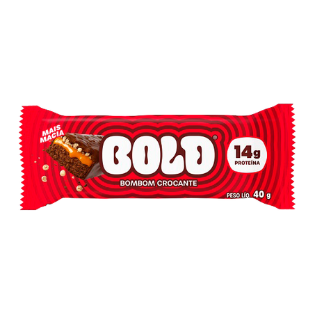 BARRA PROTEÍNA BOLD BOMBOM CROCANTE 40G