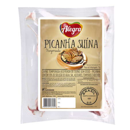 Picanha alegra temperada kg (cada pacote aproximadamente 650g)