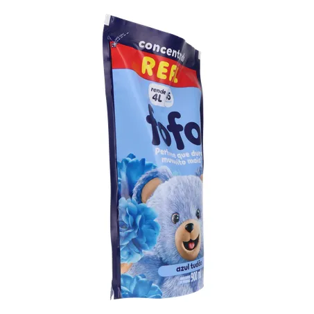Amaciante de Roupas Concentrado Fofo Azul Tudao 900Ml 360-31