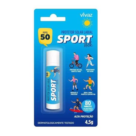 Hidratante/protetor labial vivaz sport fps50 4.5gr