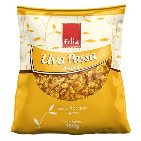UVA PASSA FELIZ BRANCA 150G