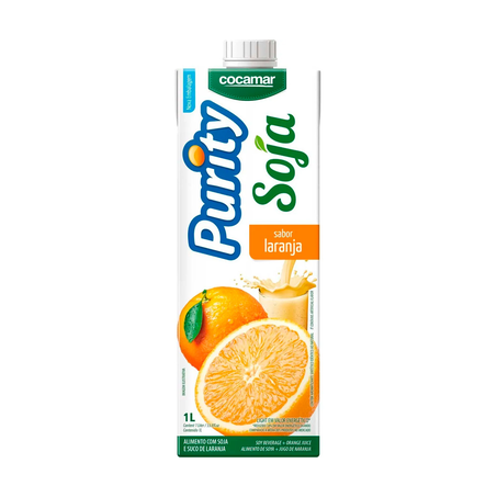 Bebida de Soja Purity Laranja Caixa 1L