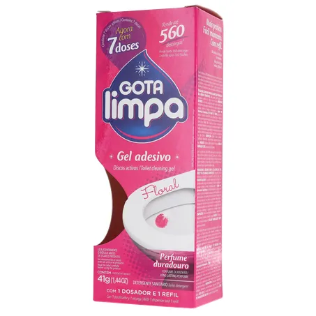 Gel adesivo gota limpa floral 41g 360-2